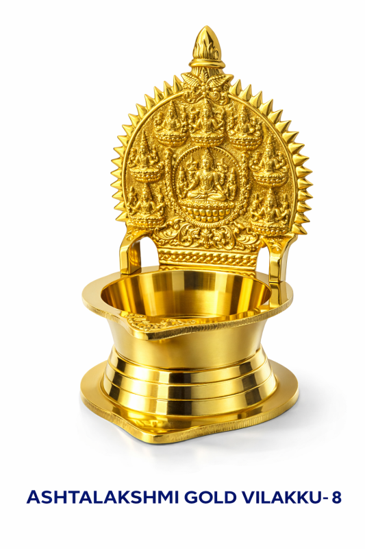 ASHTALAKSHMI GOLD VILAKKU - 8